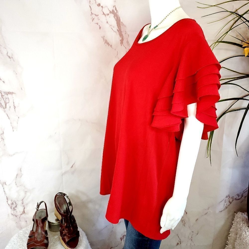 ASOS Umgee adorable layered ruffle sleeve top - Picture 2 of 7